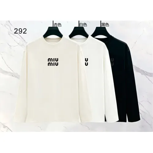Replica MIU MIU T-Shirts Long Sleeved For Men #1466421 $39.00 USD for Wholesale