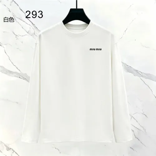 Wholesale MIU MIU T-Shirts Long Sleeved For Men #1466425 $39.00 USD, Wholesale Quality Replica MIU MIU T-Shirts