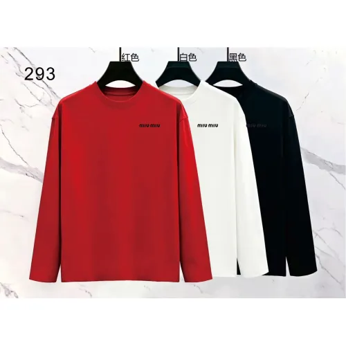 Replica MIU MIU T-Shirts Long Sleeved For Men #1466425 $39.00 USD for Wholesale
