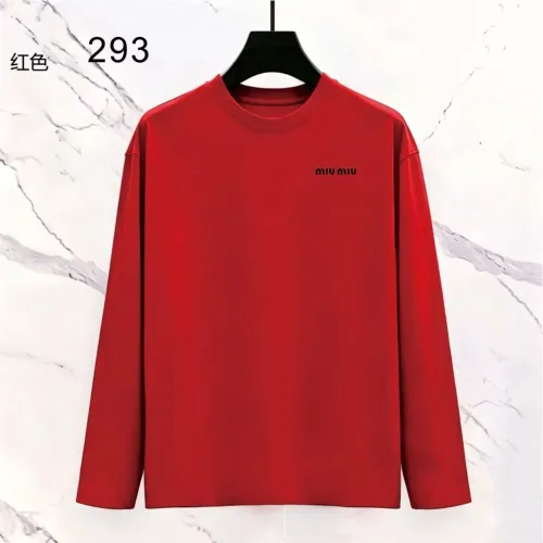Wholesale MIU MIU T-Shirts Long Sleeved For Men #1466427 $39.00 USD, Wholesale Quality Replica MIU MIU T-Shirts