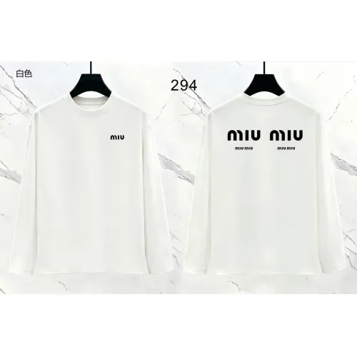 Wholesale MIU MIU T-Shirts Long Sleeved For Men #1466429 $39.00 USD, Wholesale Quality Replica MIU MIU T-Shirts