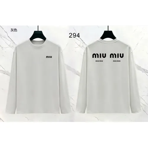Wholesale MIU MIU T-Shirts Long Sleeved For Men #1466431 $39.00 USD, Wholesale Quality Replica MIU MIU T-Shirts