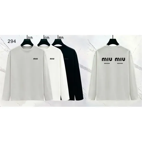 Replica MIU MIU T-Shirts Long Sleeved For Men #1466431 $39.00 USD for Wholesale