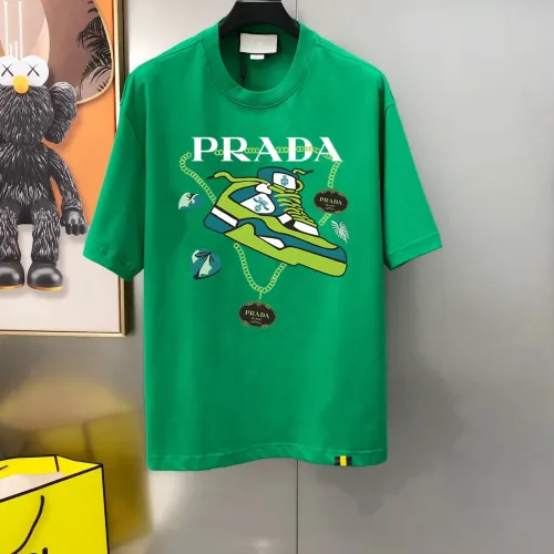 Wholesale Prada T-Shirts Short Sleeved For Men #1466620 $40.00 USD, Wholesale Quality Replica Prada T-Shirts