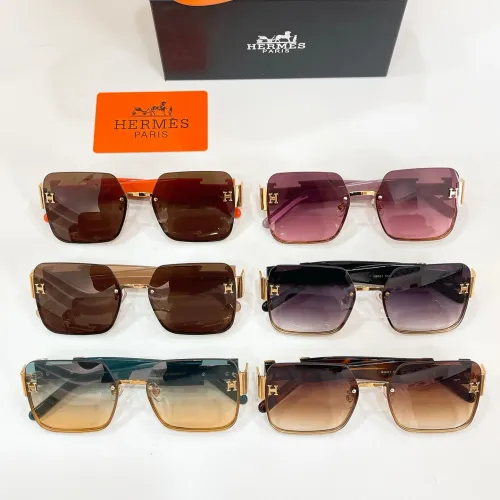 Replica Hermes AAA Quality Sunglasses #1467568 $60.00 USD for Wholesale