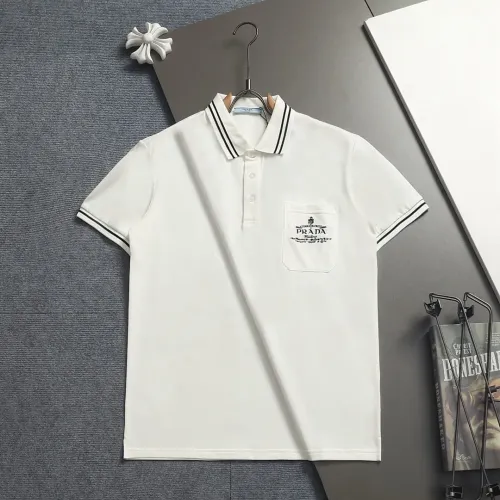 Wholesale Prada T-Shirts Short Sleeved For Men #1467904 $45.00 USD, Wholesale Quality Replica Prada T-Shirts