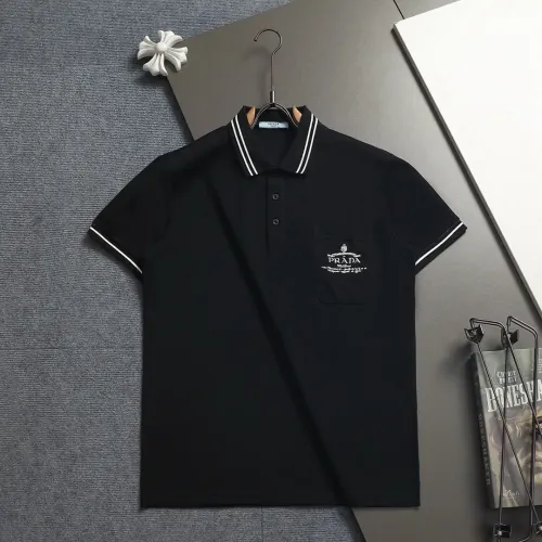 Wholesale Prada T-Shirts Short Sleeved For Men #1467906 $45.00 USD, Wholesale Quality Replica Prada T-Shirts