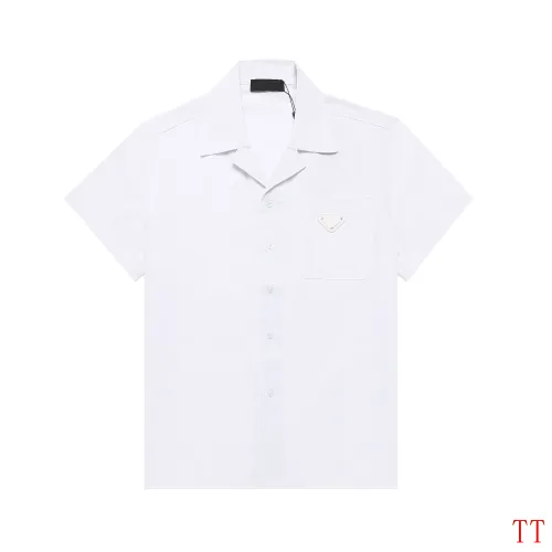 Wholesale Prada Shirts Short Sleeved For Men #1467909 $32.00 USD, Wholesale Quality Replica Prada Shirts