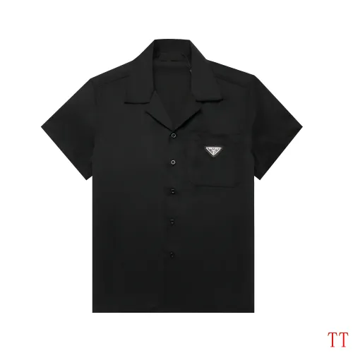 Wholesale Prada Shirts Short Sleeved For Men #1467910 $32.00 USD, Wholesale Quality Replica Prada Shirts