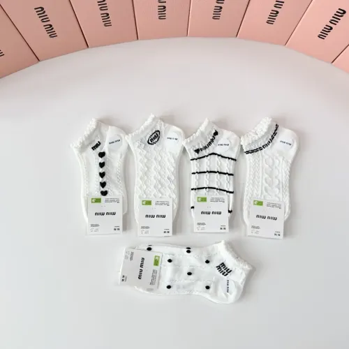 Replica MIU MIU Socks #1468116 $27.00 USD for Wholesale