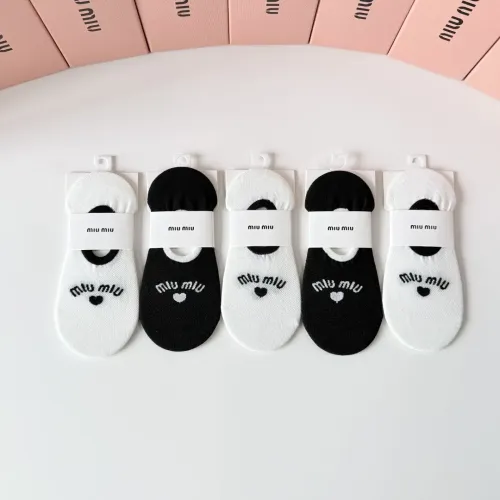 Wholesale MIU MIU Socks #1468117 $27.00 USD, Wholesale Quality Replica MIU MIU Socks