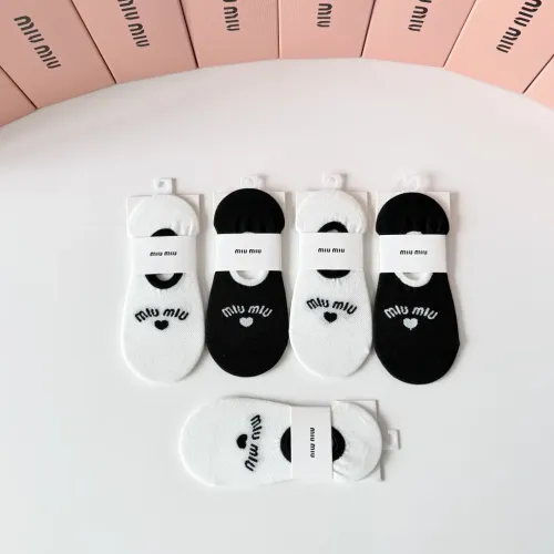 Replica MIU MIU Socks #1468117 $27.00 USD for Wholesale