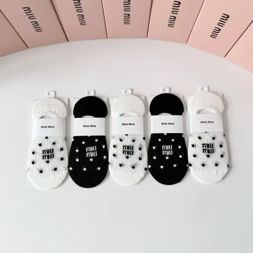 Wholesale MIU MIU Socks #1468119 $27.00 USD, Wholesale Quality Replica MIU MIU Socks