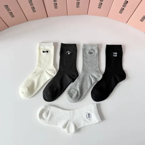 Replica MIU MIU Socks #1468120 $29.00 USD for Wholesale