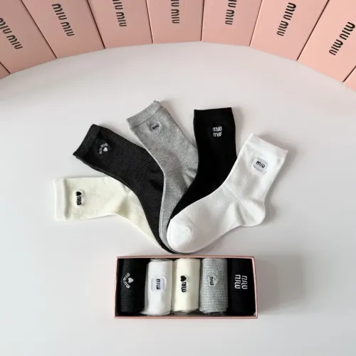 Replica MIU MIU Socks #1468120 $29.00 USD for Wholesale