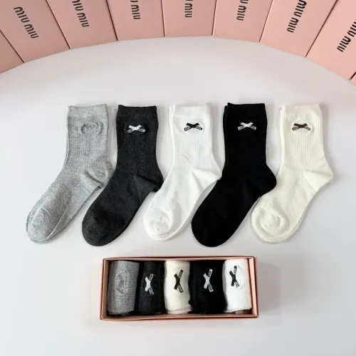 Wholesale MIU MIU Socks #1468121 $29.00 USD, Wholesale Quality Replica MIU MIU Socks