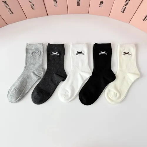 Replica MIU MIU Socks #1468121 $29.00 USD for Wholesale