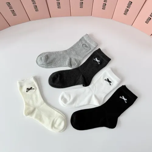 Replica MIU MIU Socks #1468121 $29.00 USD for Wholesale