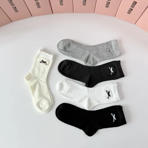 Replica MIU MIU Socks #1468121 $29.00 USD for Wholesale