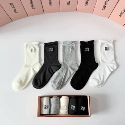 Wholesale MIU MIU Socks #1468122 $29.00 USD, Wholesale Quality Replica MIU MIU Socks