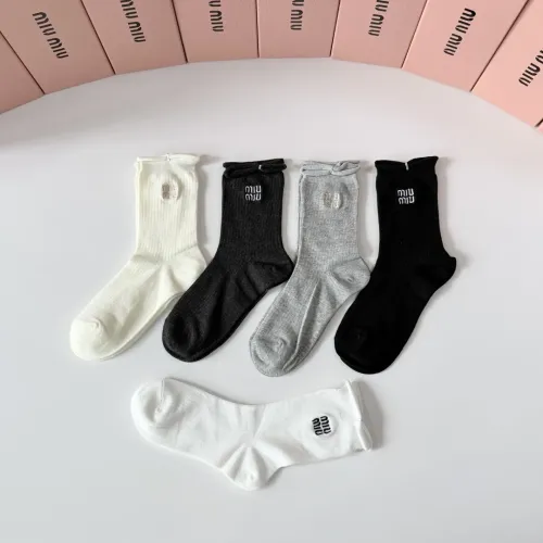 Replica MIU MIU Socks #1468122 $29.00 USD for Wholesale