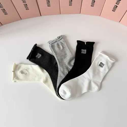 Replica MIU MIU Socks #1468122 $29.00 USD for Wholesale