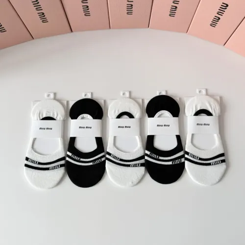 Wholesale MIU MIU Socks #1468128 $27.00 USD, Wholesale Quality Replica MIU MIU Socks