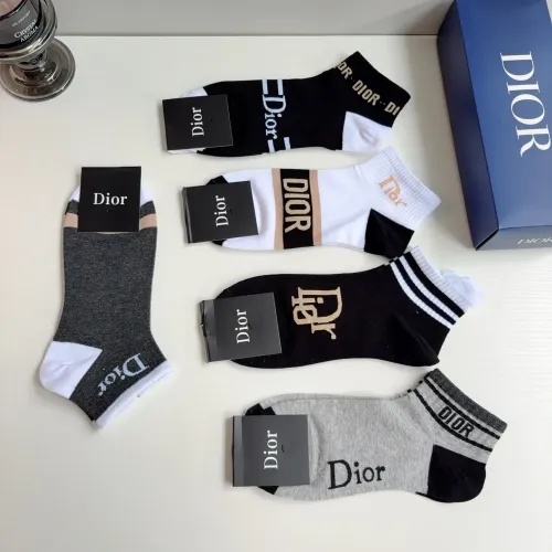 Replica Christian Dior Socks For Men #1468135 $27.00 USD for Wholesale