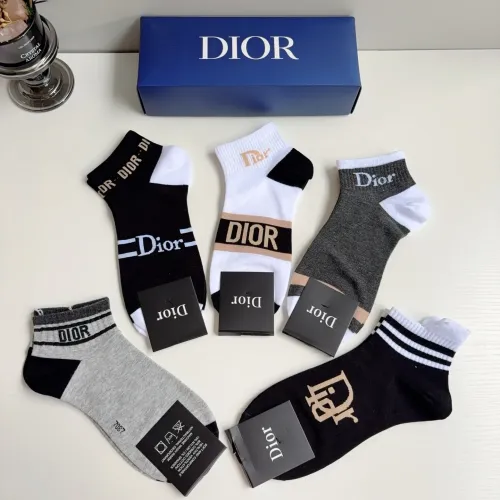 Replica Christian Dior Socks For Men #1468135 $27.00 USD for Wholesale