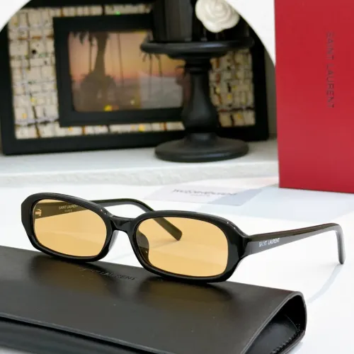 Wholesale Yves Saint Laurent YSL AAA Quality Sunglasses #1468497 $56.00 USD, Wholesale Quality Replica Yves Saint Laurent YSL AAA Quality Sunglasses