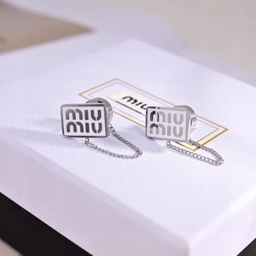 Wholesale MIU MIU Earrings For Women #1468538 $25.00 USD, Wholesale Quality Replica MIU MIU Earrings