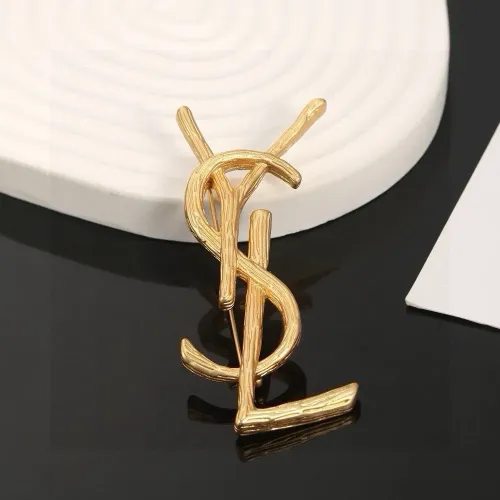Wholesale Yves Saint Laurent Brooches For Women #1468592 $25.00 USD, Wholesale Quality Replica Yves Saint Laurent Brooches