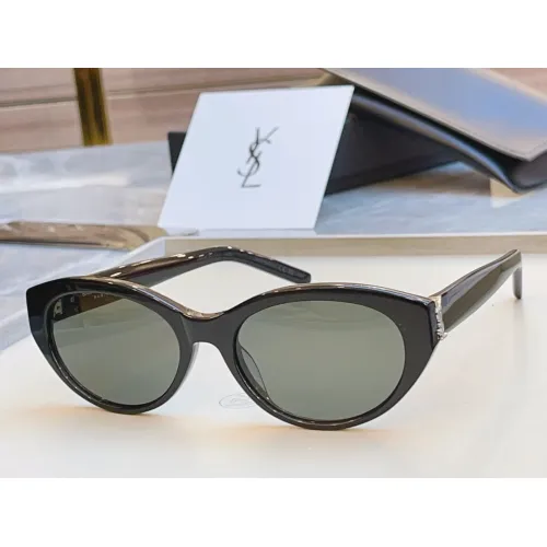 Wholesale Yves Saint Laurent YSL AAA Quality Sunglasses #1468651 $56.00 USD, Wholesale Quality Replica Yves Saint Laurent YSL AAA Quality Sunglasses