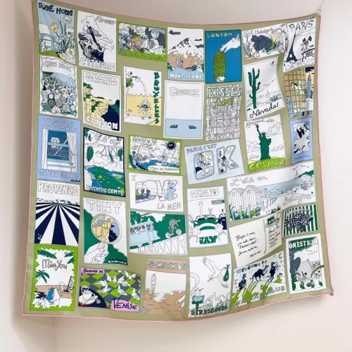 Wholesale Hermes Silk Squares #1468864 $76.00 USD, Wholesale Quality Replica Hermes Scarf