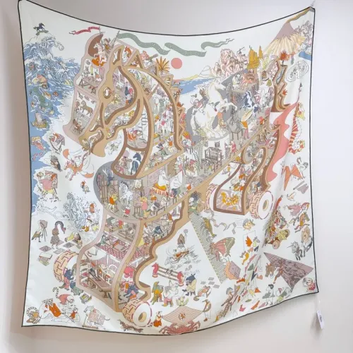 Wholesale Hermes Silk Squares #1468886 $85.00 USD, Wholesale Quality Replica Hermes Scarf