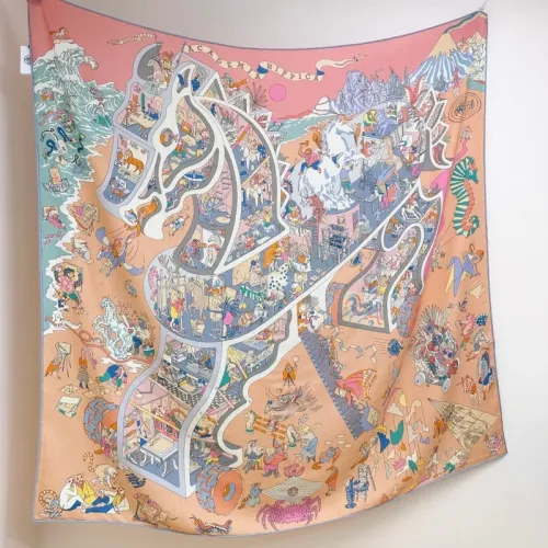 Wholesale Hermes Silk Squares #1468889 $85.00 USD, Wholesale Quality Replica Hermes Scarf