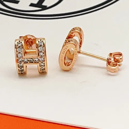 Replica Hermes Earrings For Women #1469091 $34.00 USD for Wholesale