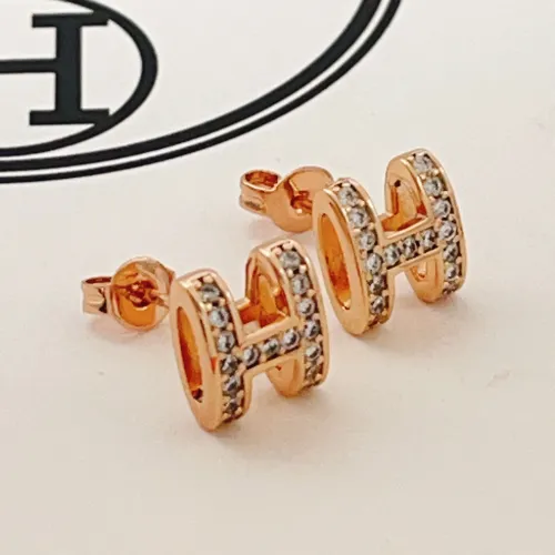 Replica Hermes Earrings For Women #1469091 $34.00 USD for Wholesale