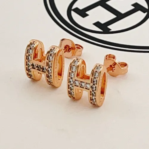 Replica Hermes Earrings For Women #1469091 $34.00 USD for Wholesale