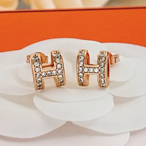 Replica Hermes Earrings For Women #1469091 $34.00 USD for Wholesale