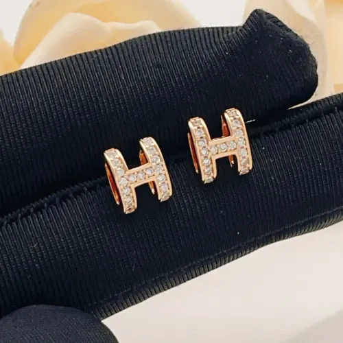 Replica Hermes Earrings For Women #1469091 $34.00 USD for Wholesale