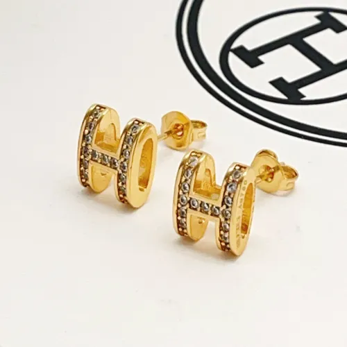 Replica Hermes Earrings For Women #1469092 $34.00 USD for Wholesale