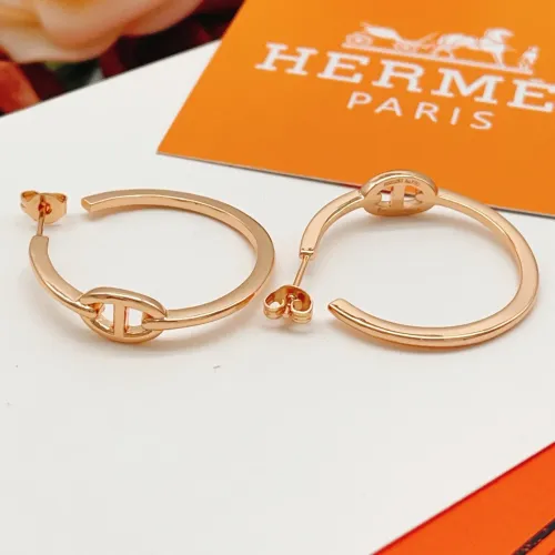 Replica Hermes Earrings For Women #1469621 $29.00 USD for Wholesale