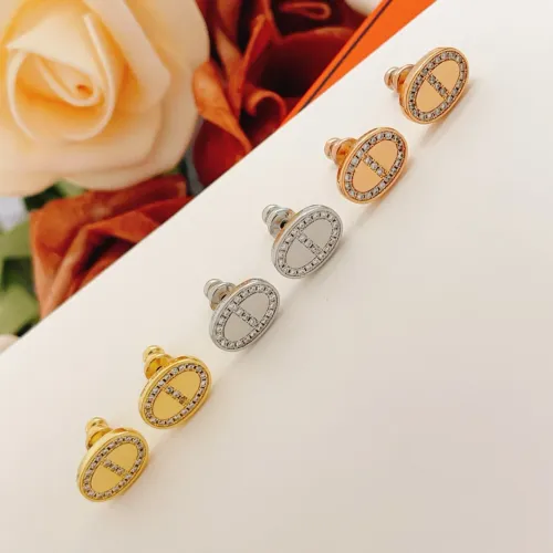 Replica Hermes Earrings For Women #1469635 $27.00 USD for Wholesale