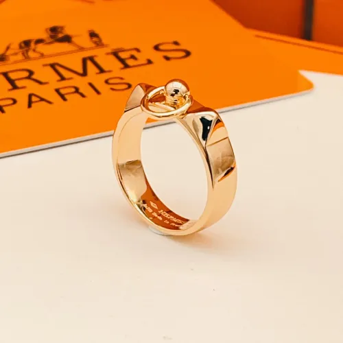 Replica Hermes Rings In Rose Gold #1469691 $27.00 USD for Wholesale