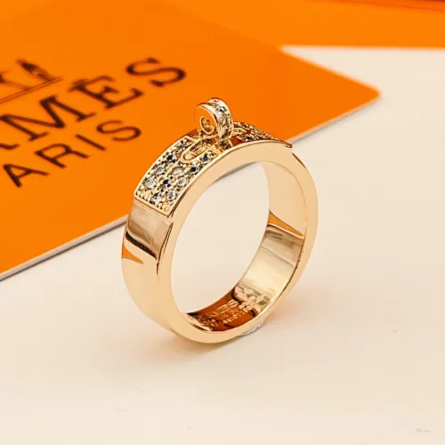Replica Hermes Rings In Rose Gold #1469696 $27.00 USD for Wholesale