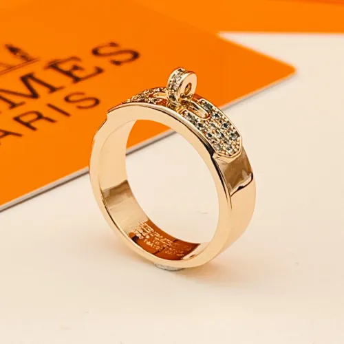 Replica Hermes Rings In Rose Gold #1469696 $27.00 USD for Wholesale