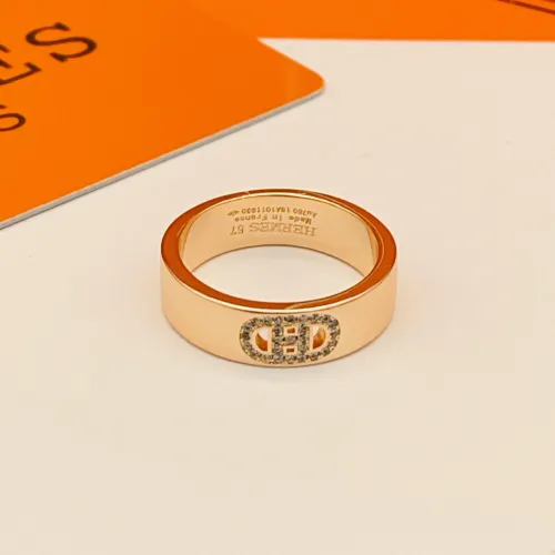 Replica Hermes Rings In Rose Gold #1469700 $27.00 USD for Wholesale