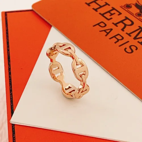 Replica Hermes Rings In Rose Gold #1469706 $27.00 USD for Wholesale