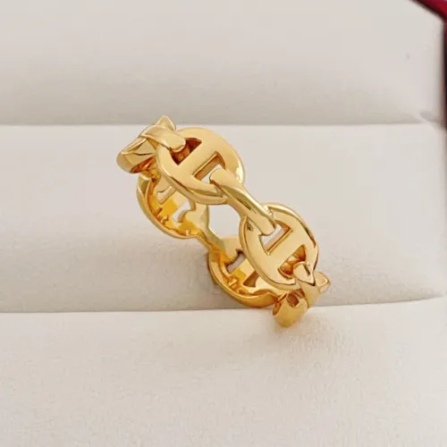 Replica Hermes Rings In Gold #1469707 $27.00 USD for Wholesale